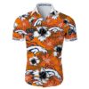 Denver Broncos Tropical Flower Hawaiian Shirt