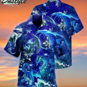 Dragon Merry Snow Love Life Hawaiian Shirt