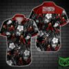 Fullmetal Alchemist Brotherhood Floral Black Hawaiian Shirt