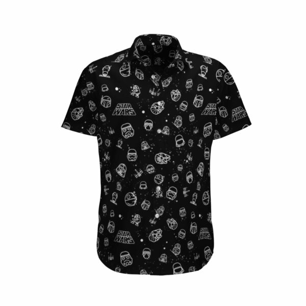 Heads All In One Black Hawaiian Shirt