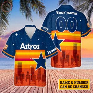 Houston Astros Space City Custom Hawaiian Shirt