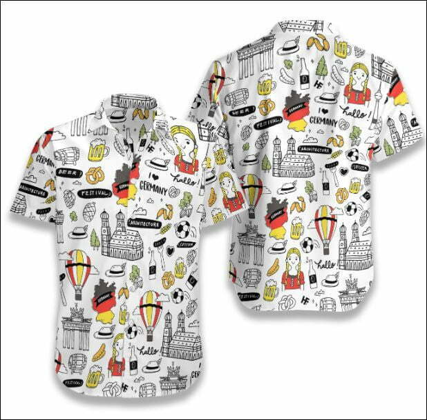 I Love Germany Hawaiian Shirt Beach Summer Outfit
