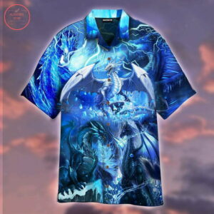 Ice Dragons Hawaiian Shirt Outfit Summer Beach
