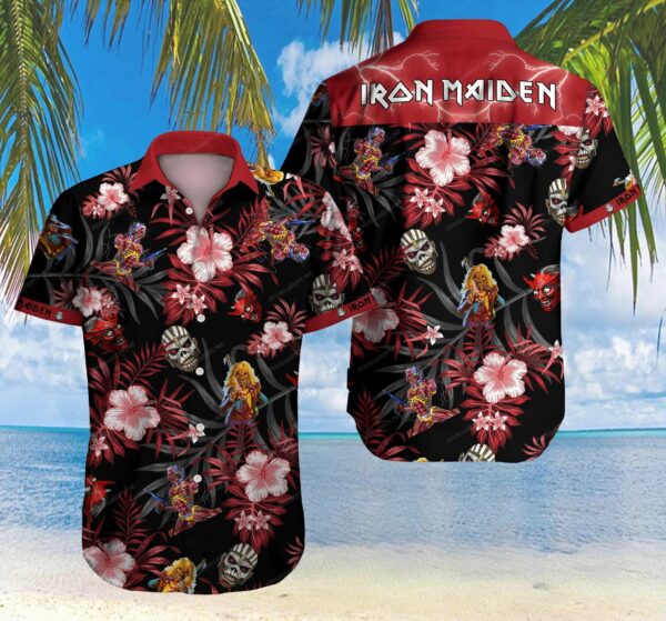 Ironmaiden Hawaiian Shirt Beach Outfit Summer