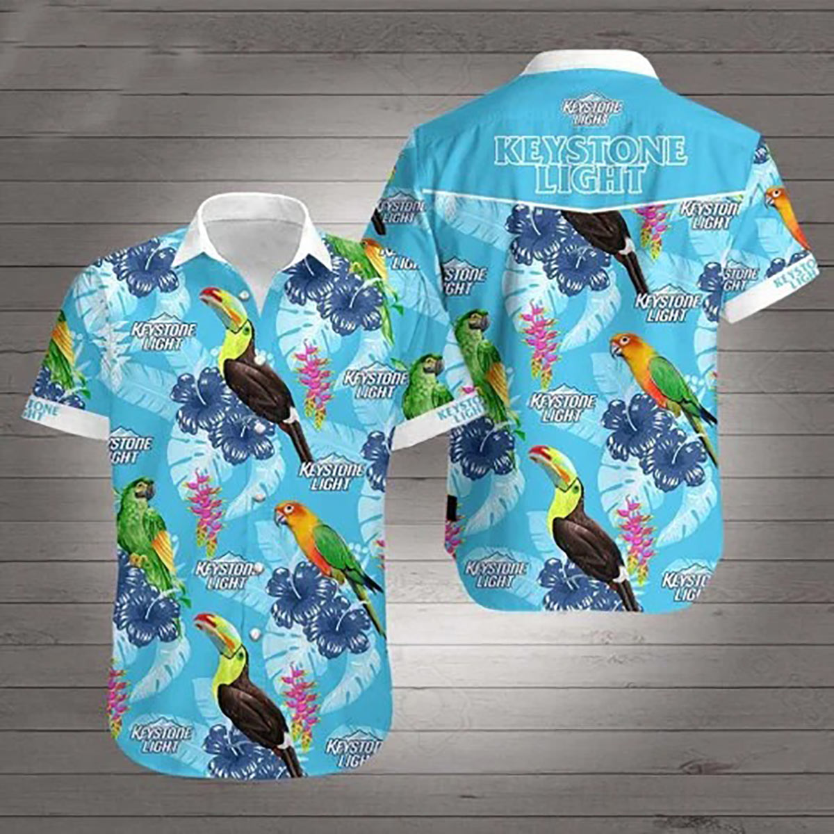 Keystone Light Hawaiian Shirt Beach Summer Outfit