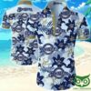 Milwaukee Brewers White And Dark Blue Flowers Hawaiian Shirt