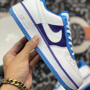 NBA x Nike Air Force 1 Low Lakers White Coast-Field Purple For Sale