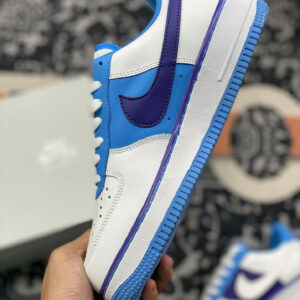 NBA x Nike Air Force 1 Low Lakers White Coast-Field Purple For Sale