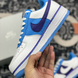 NBA x Nike Air Force 1 Low Lakers White Coast-Field Purple For Sale