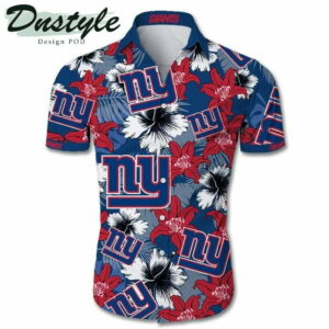 New York Giants Tropical Hawaiian Shirt