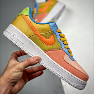 Nike Air Force 1 Sun Club Pink Olive-Blue DQ4531-700 For Sale