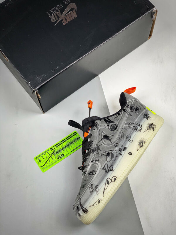 Nike Air Force 1 Experimental Halloween Black Starfish White For Sale