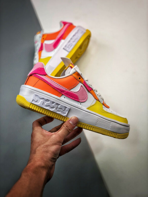 Nike Air Force 1 Fontanka White Yellow Pink DX2675-100 For Sale