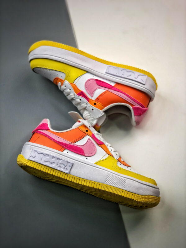 Nike Air Force 1 Fontanka White Yellow Pink DX2675-100 For Sale