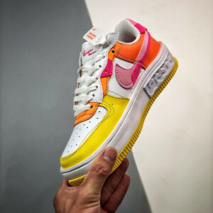 Nike Air Force 1 Fontanka White Yellow Pink DX2675-100 For Sale