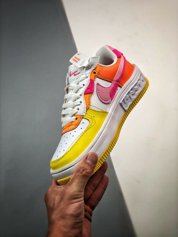 Nike Air Force 1 Fontanka White Yellow Pink DX2675-100 For Sale