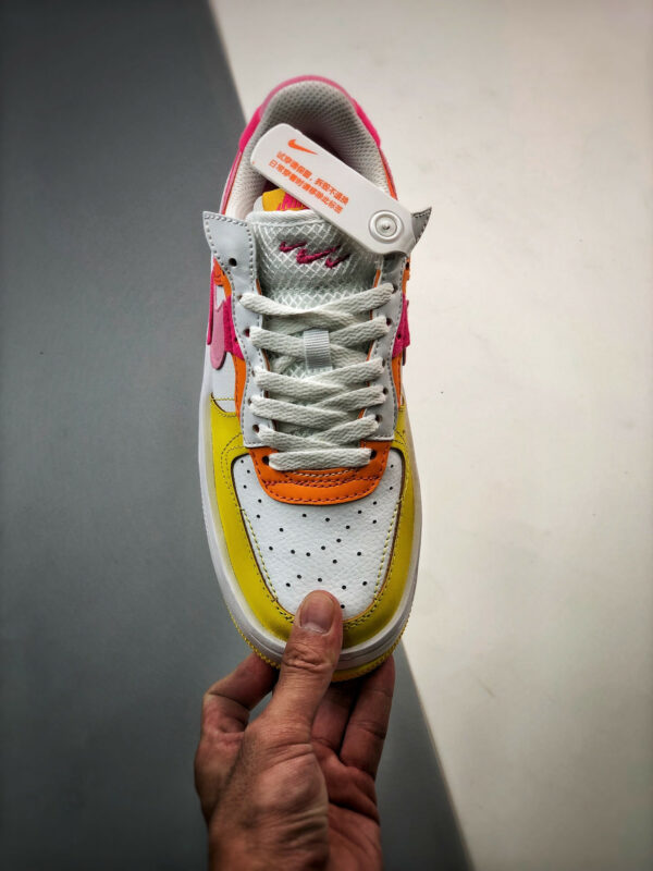 Nike Air Force 1 Fontanka White Yellow Pink DX2675-100 For Sale