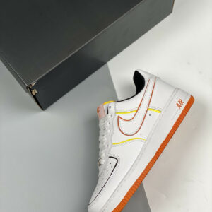 Nike Air Force 1 Low Diy White Orange Yellow For Sale