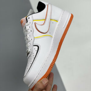 Nike Air Force 1 Low Diy White Orange Yellow For Sale