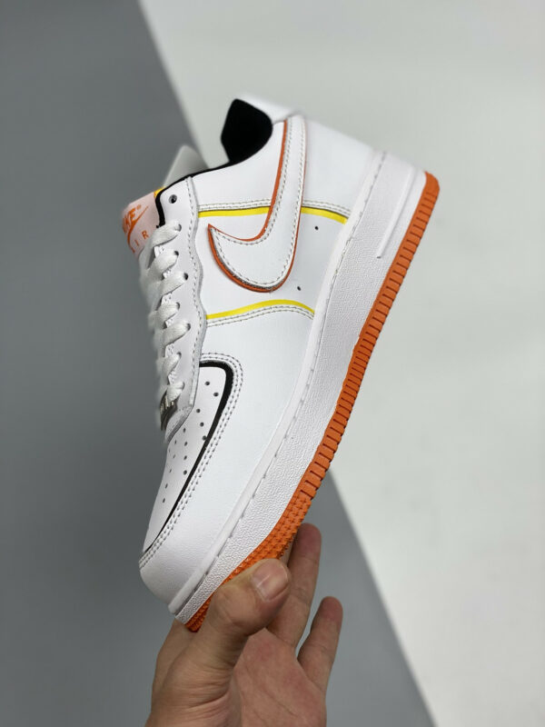 Nike Air Force 1 Low Diy White Orange Yellow For Sale