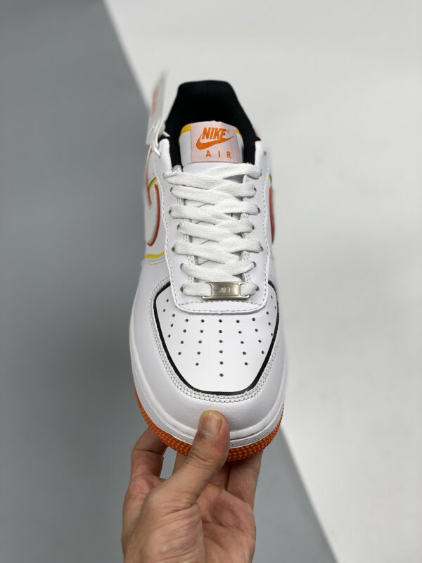 Nike Air Force 1 Low Diy White Orange Yellow For Sale