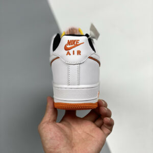 Nike Air Force 1 Low Diy White Orange Yellow For Sale