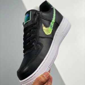 Nike Air Force 1 Low Iridescent Pixel Black Multi-Color-White For Sale