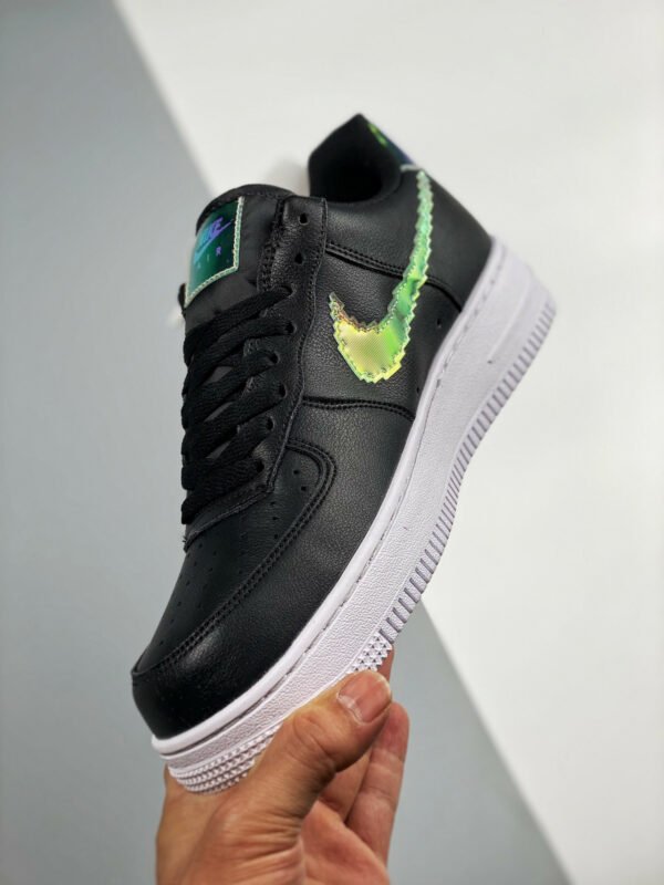 Nike Air Force 1 Low Iridescent Pixel Black Multi-Color-White For Sale