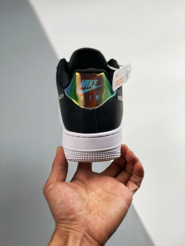 Nike Air Force 1 Low Iridescent Pixel Black Multi-Color-White For Sale