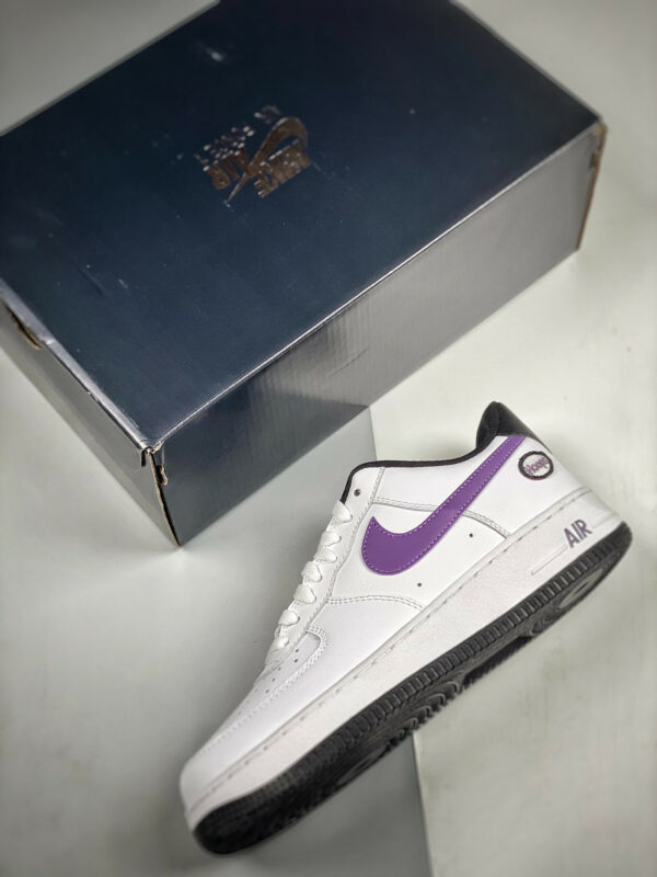 Nike Air Force 1 Low Hoops White Canyon Purple-Black For Sale