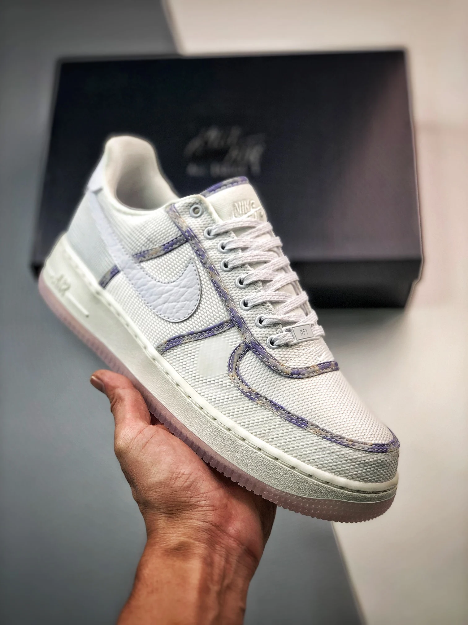 Nike Air Force 1 Low Lavender Summit White Doll DV6136-100 For Sale