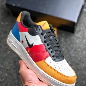 Nike Air Force 1 Low PRM Sail Black Imperial Blue-Amber Rise For Sale