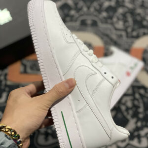 Nike Air Force 1 Low Rose White University Red-Pine Green For Sale