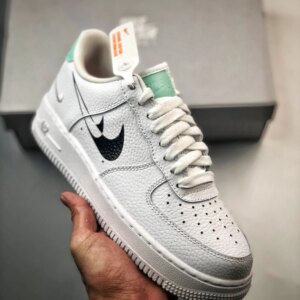 Nike Air Force 1 Low Shadow Swooshes White Black DV3455-100 For Sale