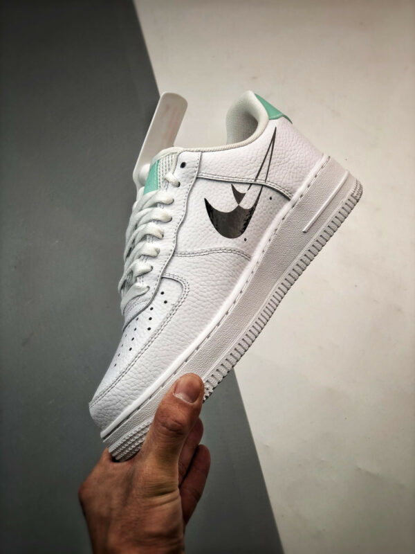 Nike Air Force 1 Low Shadow Swooshes White Black DV3455-100 For Sale