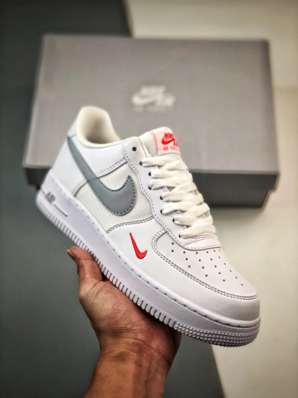 Nike Air Force 1 Low White Red Grey FD9772-100 For Sale