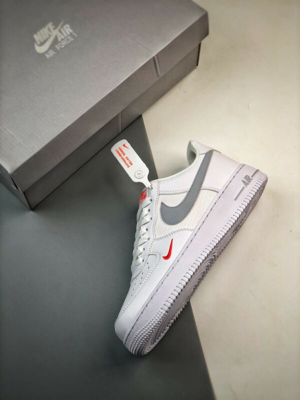 Nike Air Force 1 Low White Red Grey FD9772-100 For Sale