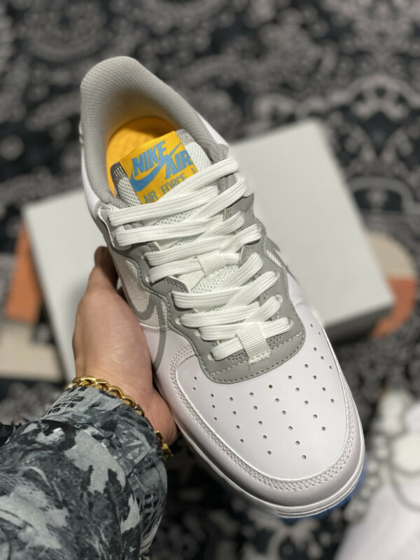 Nike Air Force 1 React White Light Smoke Grey-University Gold For Sale