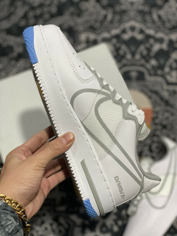 Nike Air Force 1 React White Light Smoke Grey-University Gold For Sale