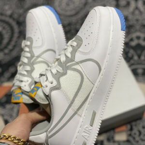 Nike Air Force 1 React White Light Smoke Grey-University Gold For Sale