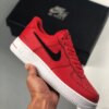 Nike Air Force 1 Red With Cut-Out Swooshes For Sale
