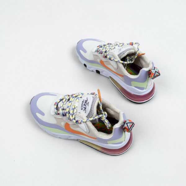 Nike Air Max 270 React Cream Purple Orange For Sale