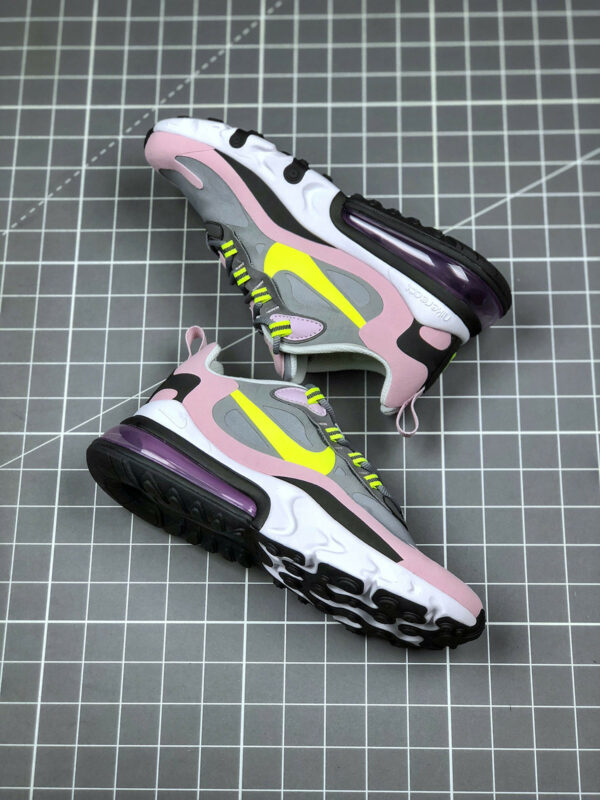 Nike Air Max 270 React GS Particle Grey Lemon Venom For Sale