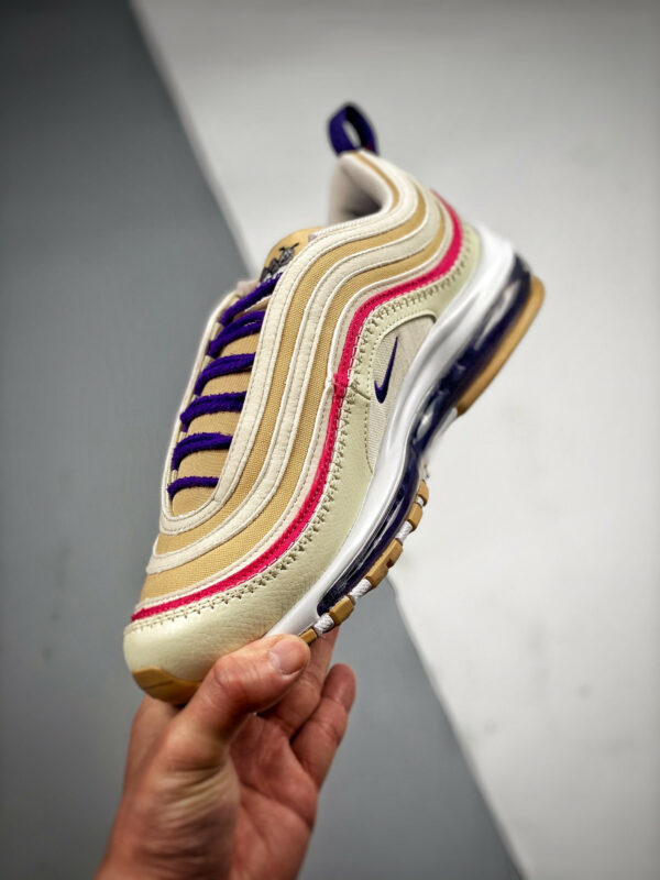 Nike Air Max 97 Air Sprung Tan Purple-Pink For Sale