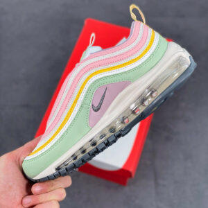 Nike Air Max 97 Multi Pastel Pink Orange-Yellow-Green For Sale