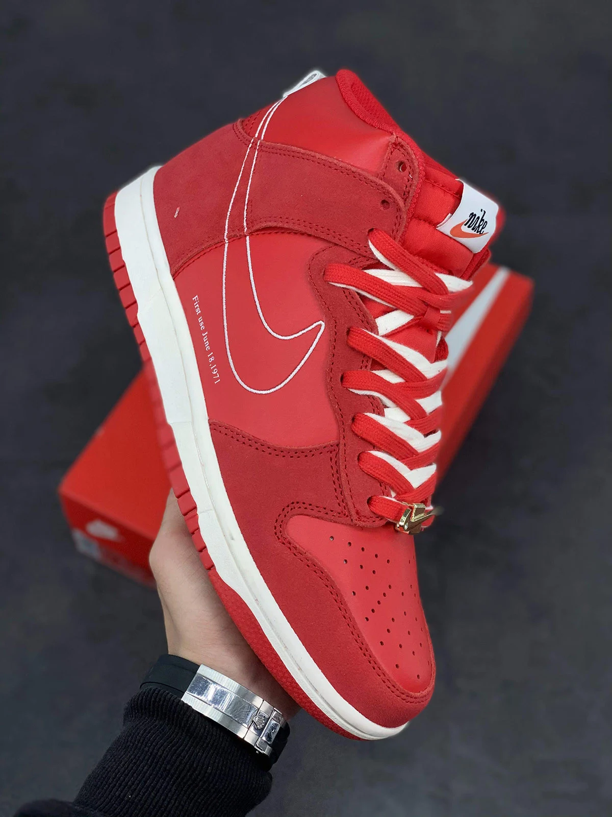 Nike Dunk High First Use University RedSail For Sale