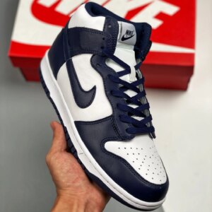 Nike Dunk High White Midnight Navy-White For Sale