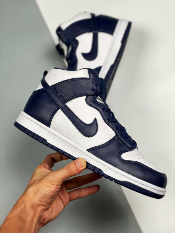 Nike Dunk High White Midnight Navy-White For Sale