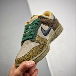 Nike Dunk Low Safari Cacao Wow Off Noir-Gorge Green DX2654-200 For Sale