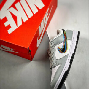Nike Dunk Low 3D Swoosh White Grey DV6482-100 For Sale